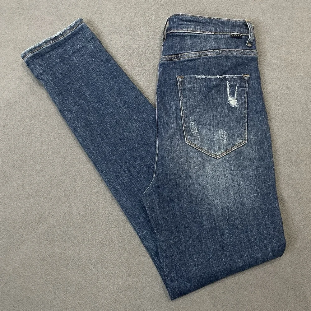 Risen Distressed Women's Jeans Size‎ 13/31 Rdp1412 Button Fly 32x31